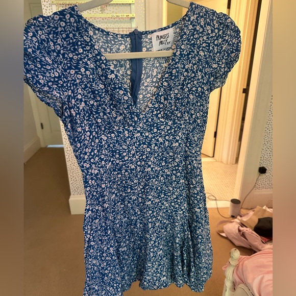 Princess Polly Blue Floral Mini Dress - Picture 2 of 3